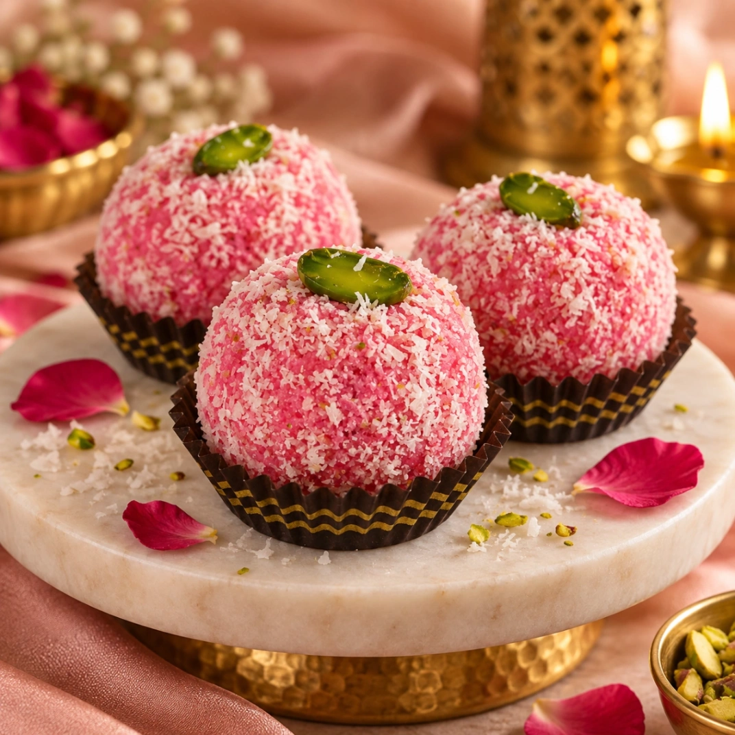 Assorted handcrafted ladoos